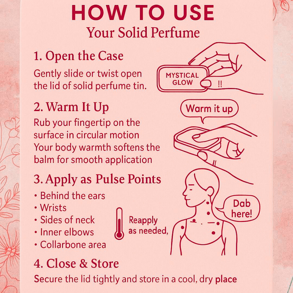 Antonia | Solid Perfume - Long Lasting Perfume for Men & Women (Alcohol-Free)